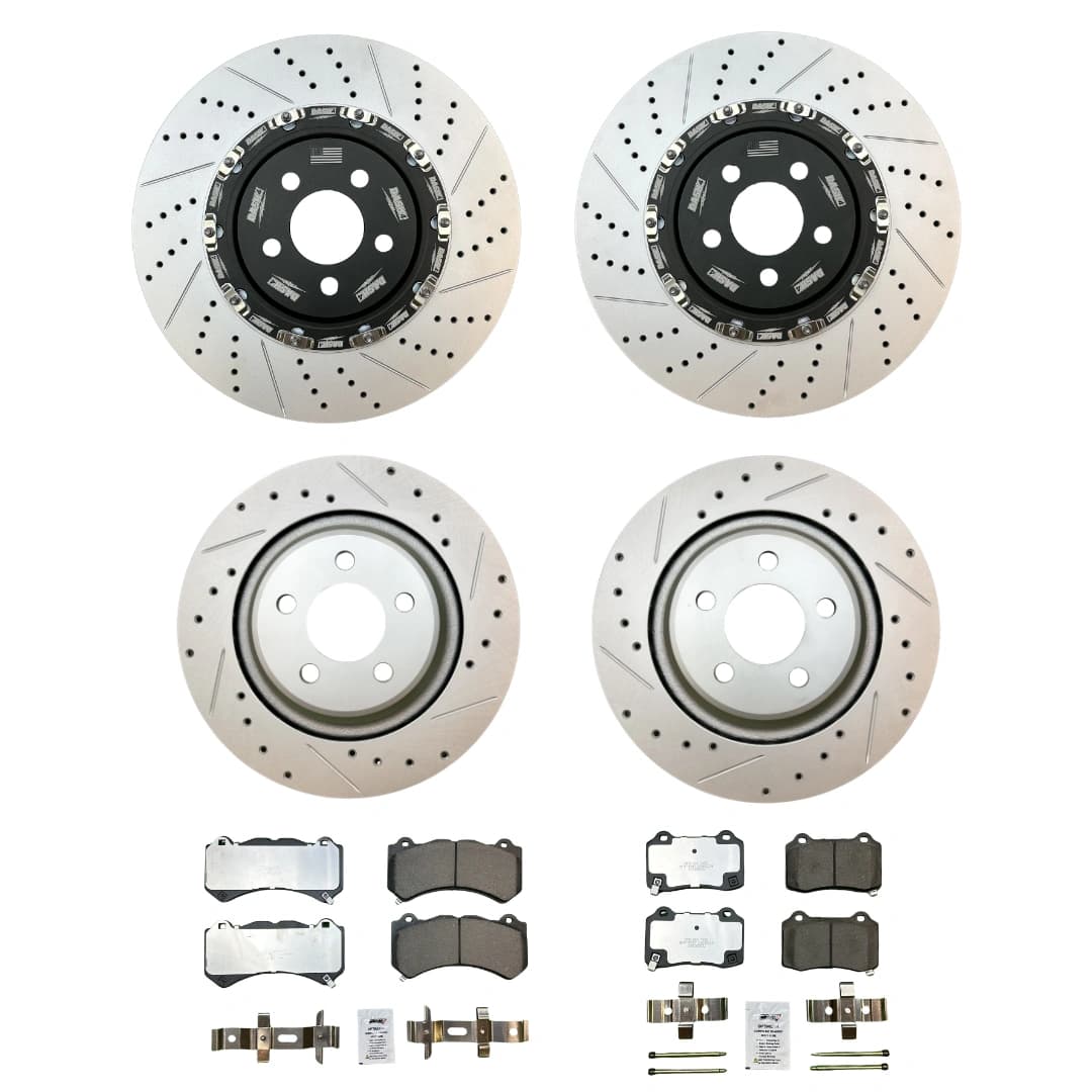 21+ Dodge Challenger, Charger 2-Piece Brake Kit | Ghost Rotors